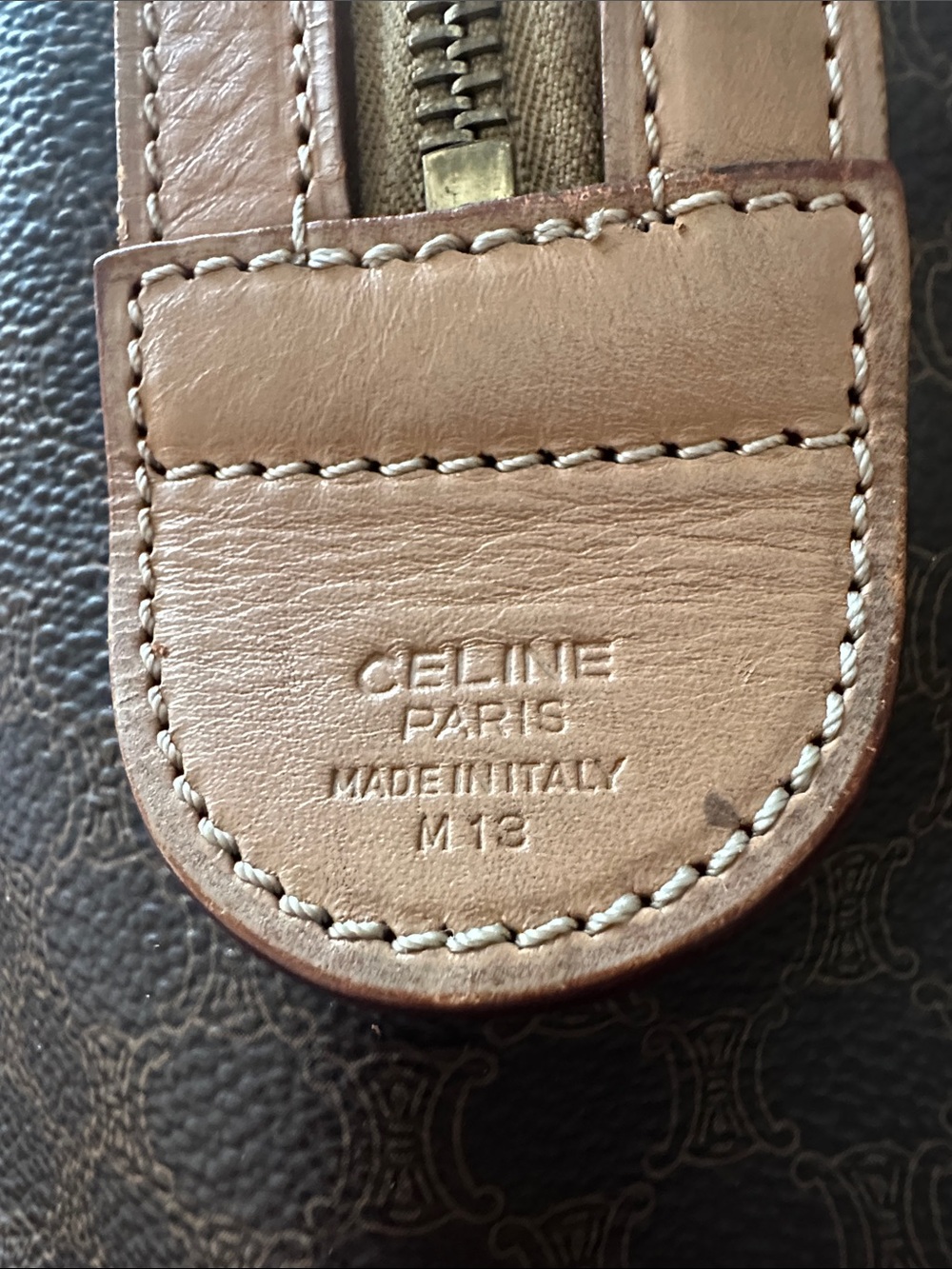 Celine Brown & Tan Monogram Canvas Top-Handle Tote - Picture 14 of 14